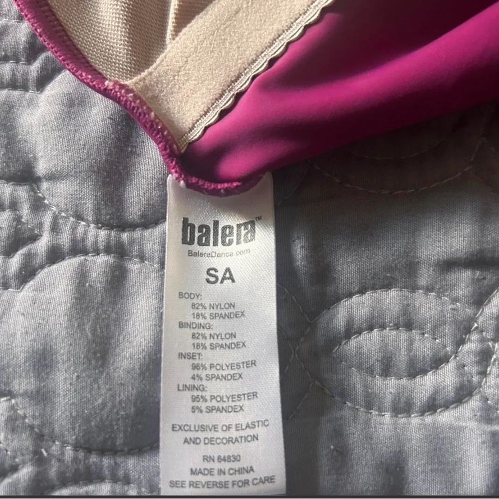 Balera Magenta Dance Leotard - Picture 3 of 3